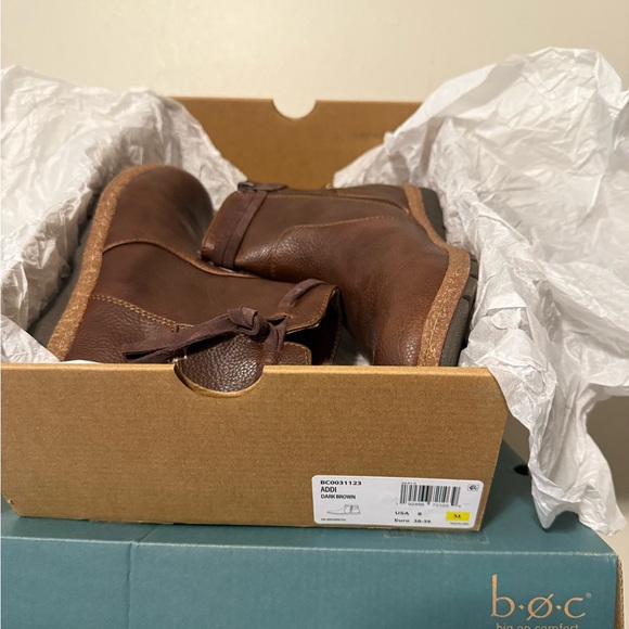 NIB  boc by Born Boots; Big on Comfort; Brown leather & man made; Sz 8 M - Picture 15 of 15